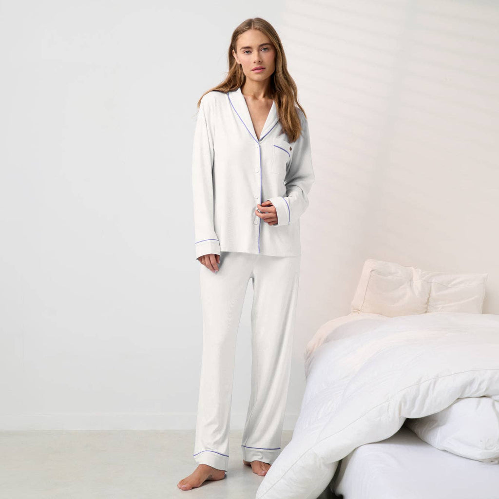 LUNYA - Slumberknit™ Shawl Collar Button Down Pant Set