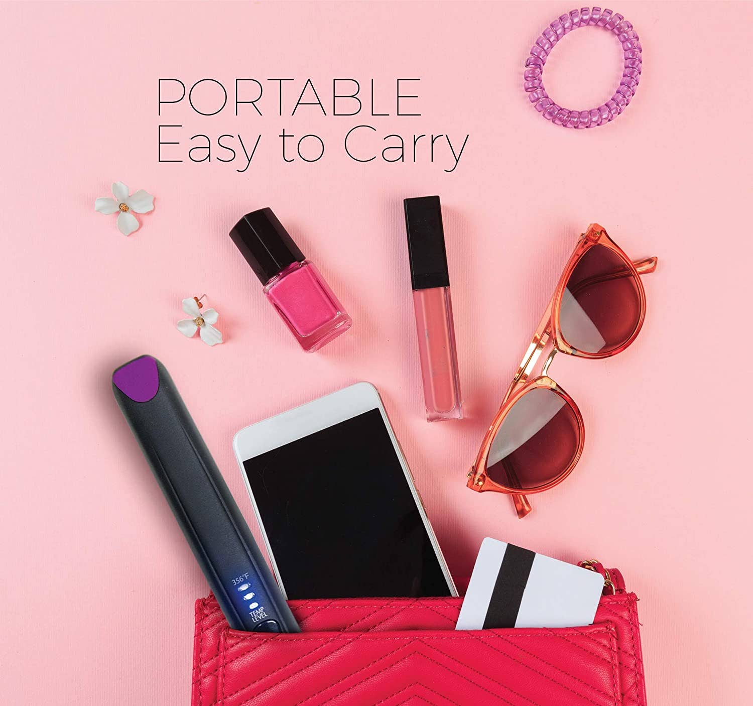 Pursonic - USB Rechargeable Hair Straightener