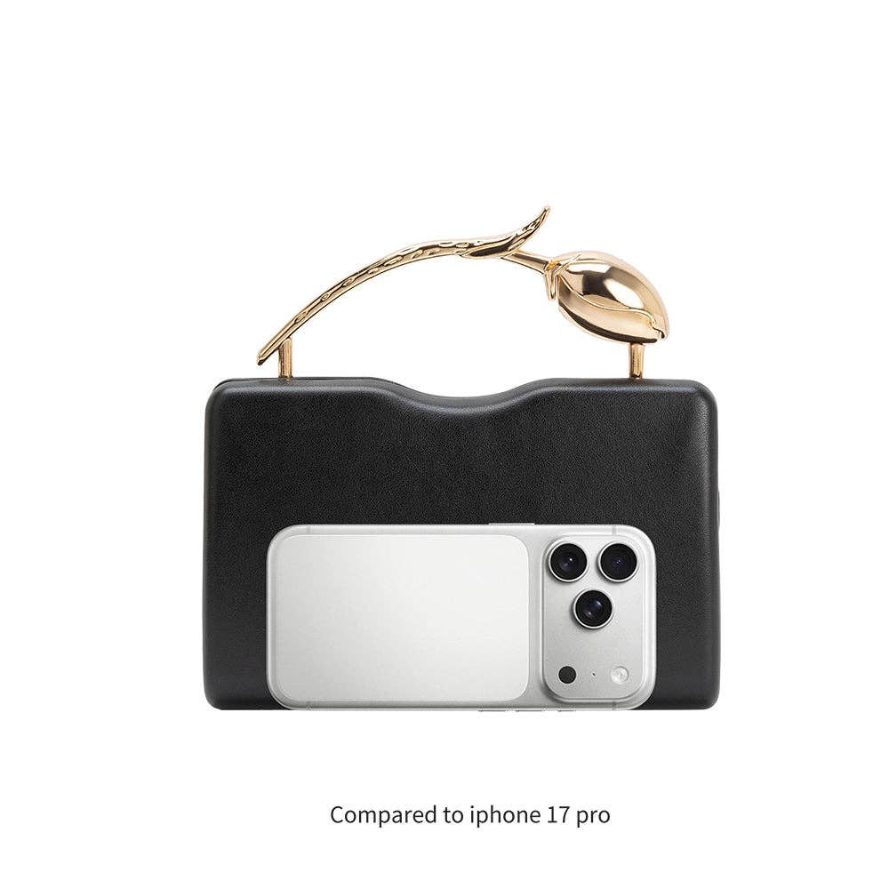 Melie Bianco - Belle Black Vegan Leather Top Handle Bag