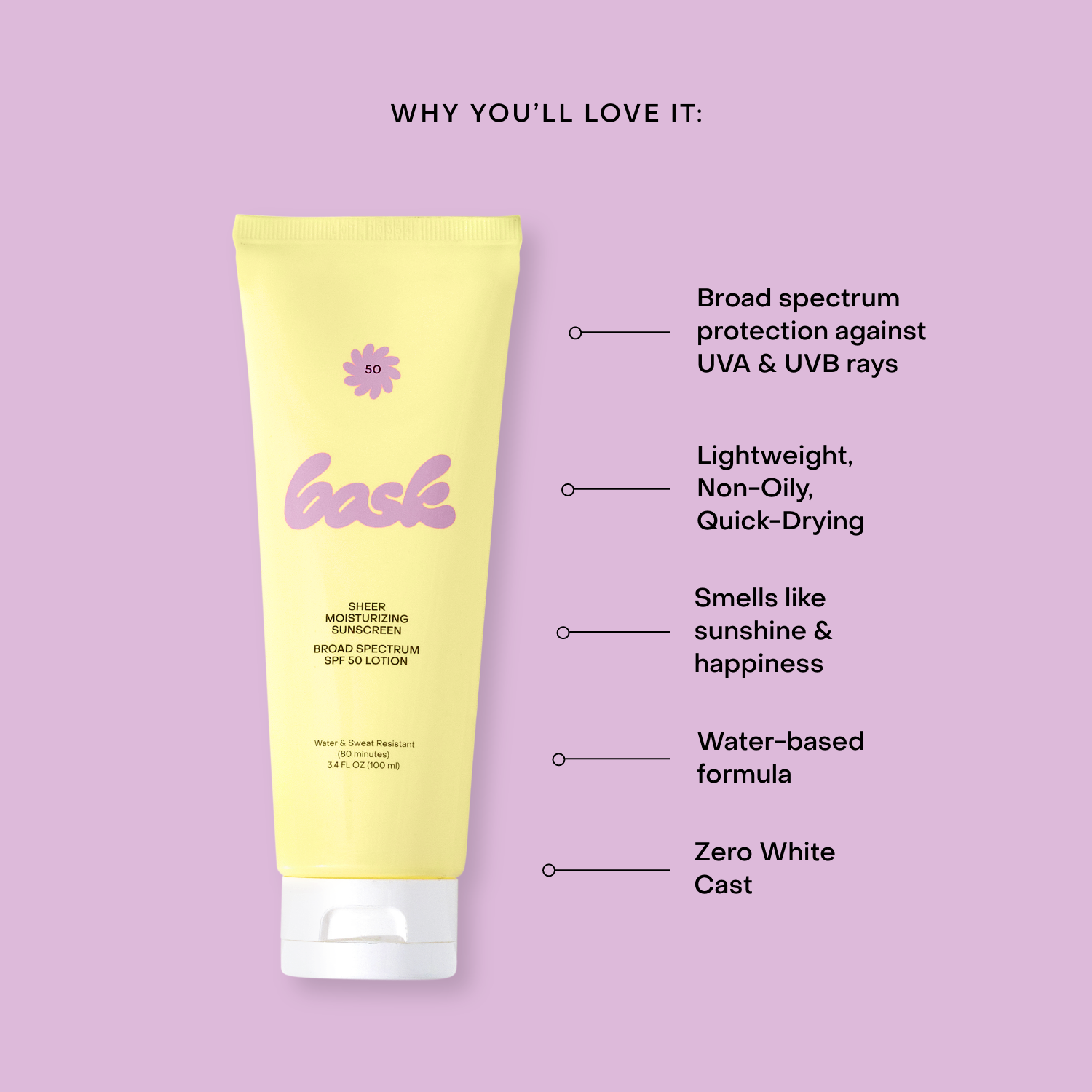 Bask Sunscreen - Bask SPF 50 Lotion Sunscreen Travel Size