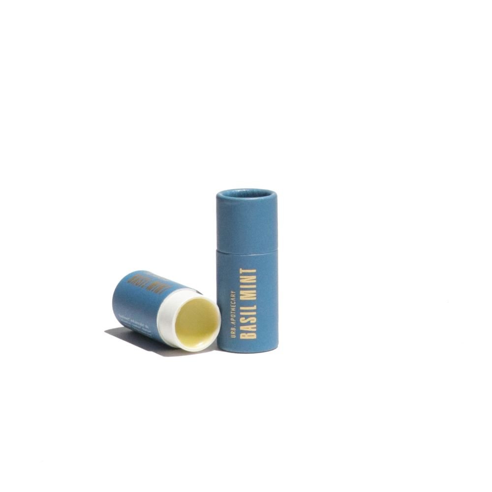 Urb Apothecary - Basil Mint Lip Balm - Healing, Botanically-Infused, Bio-Tube
