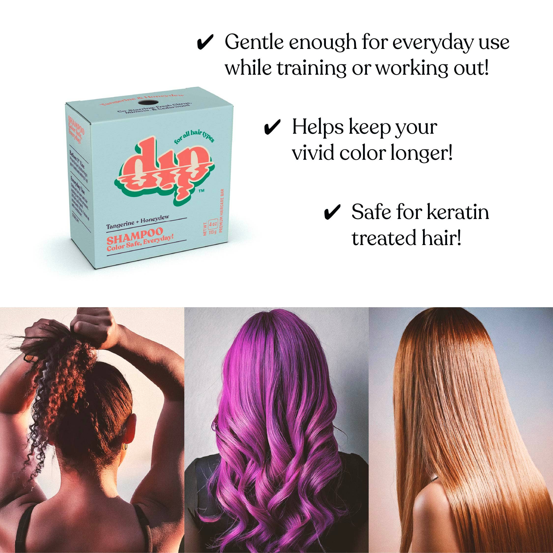 Dip - Dip Shampoo Bar: Color Safe, Everyday - Tangerine & Honeydew
