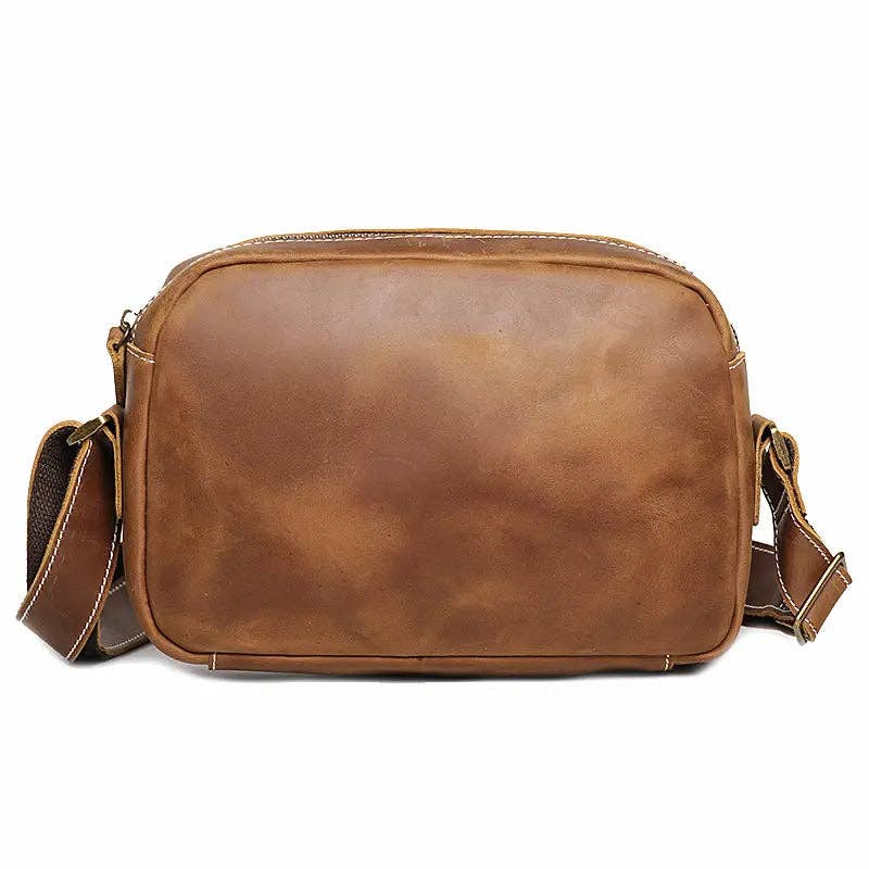 Steel Horse Leather - Soren Vintage Leather Crossbody Bag Sling | Versatile and Durable Leather Bag