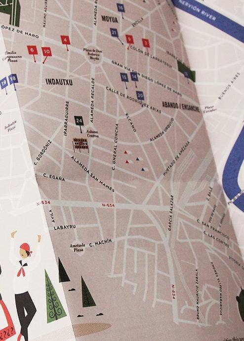 Herb Lester Associates - Hello Bilbao  - Spain Travel Map & Cultural Guide