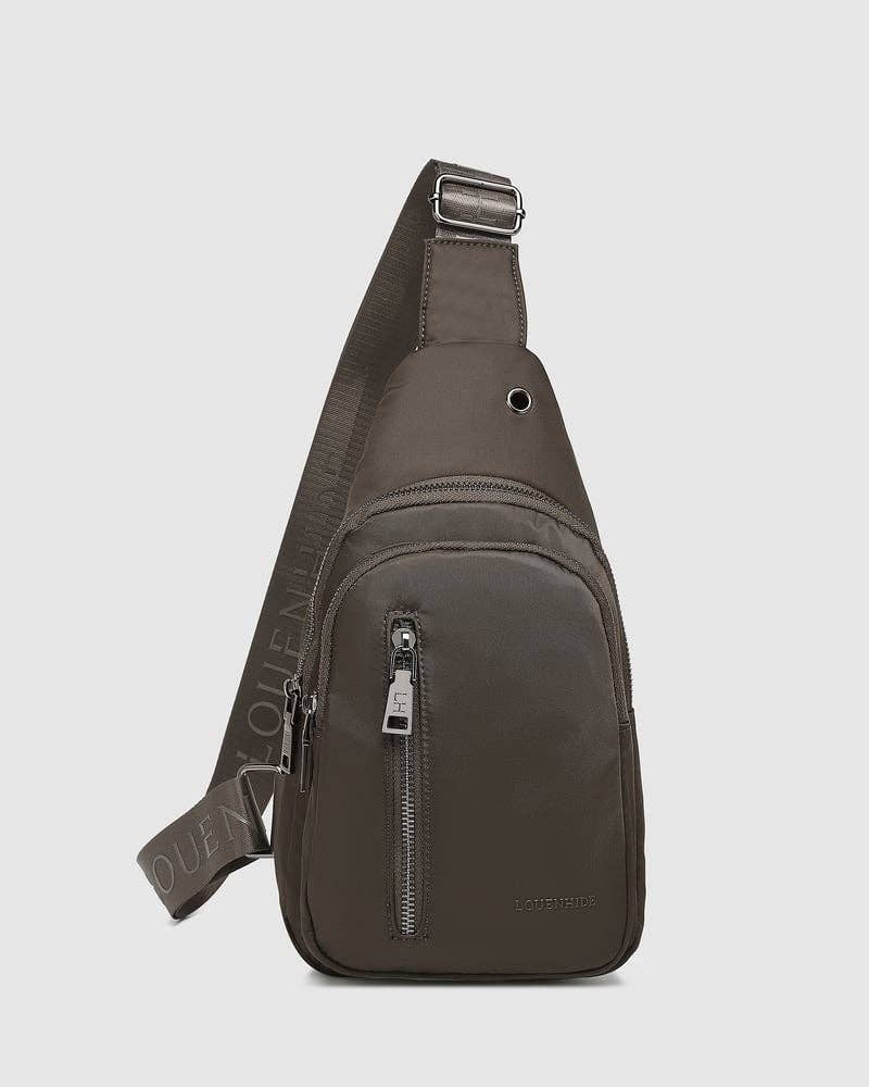 Louenhide - Boyd Nylon Sling Bag - Chocolate