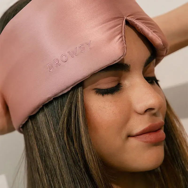 Drowsy Sleep Co. - Damask Rose Eyelash Protecting Sleep Mask