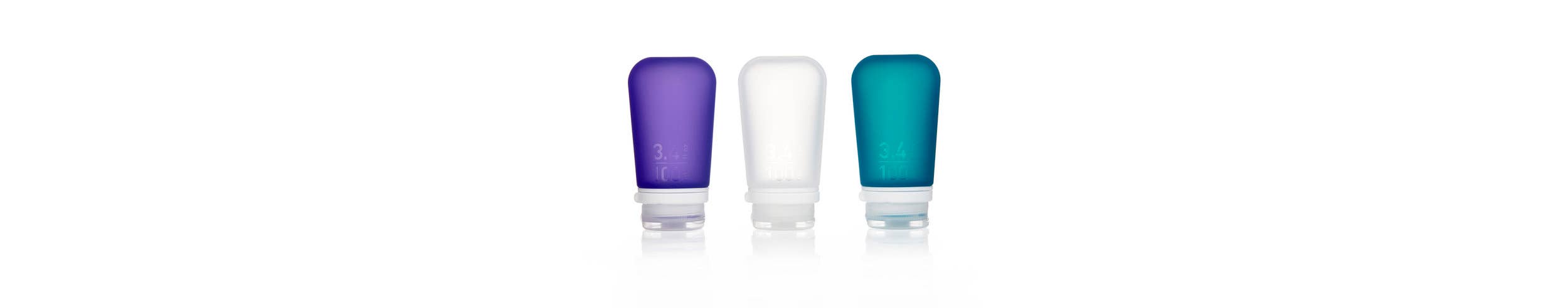humangear - GoToob+ 3-Pack Refillable Silicone Travel Bottles