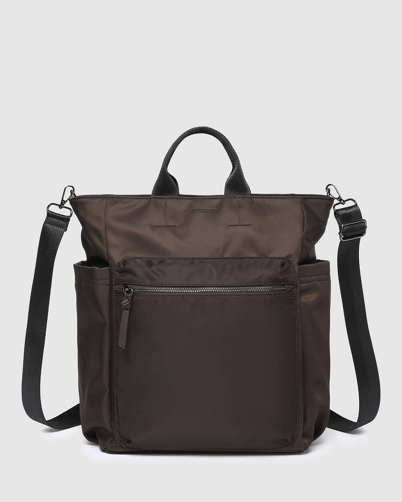 Louenhide - Bronx Convertibletible Backpack - Nylon Chocolate
