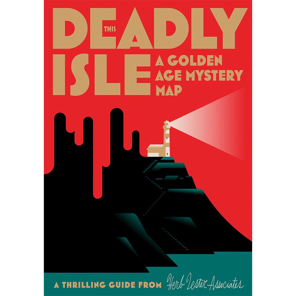 Herb Lester Associates - This Deadly Isle - England Mystery Detective Map