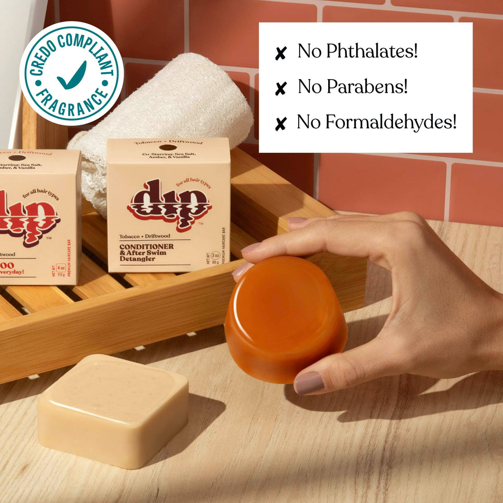 Dip - Dip Conditioner Bar & After Swim Detangler - Tobacco & Driftwood