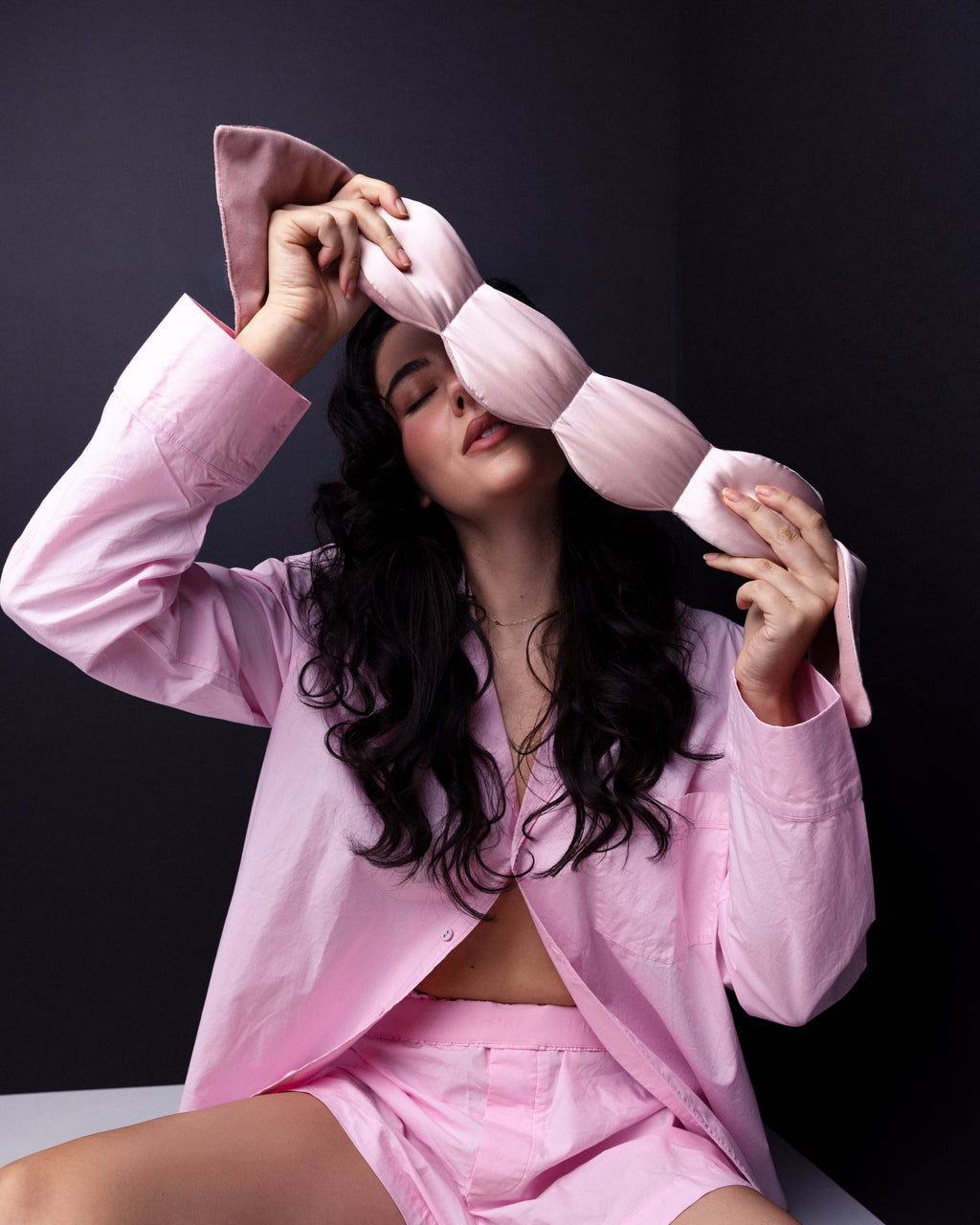 nodpod - Silk Weighted Sleep Mask- Petal - Eye Mask