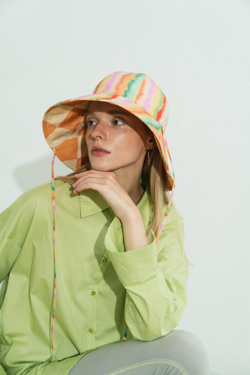 Lost Pattern NYC - "Day Dream" Reversible Sun Hat - Rainbow