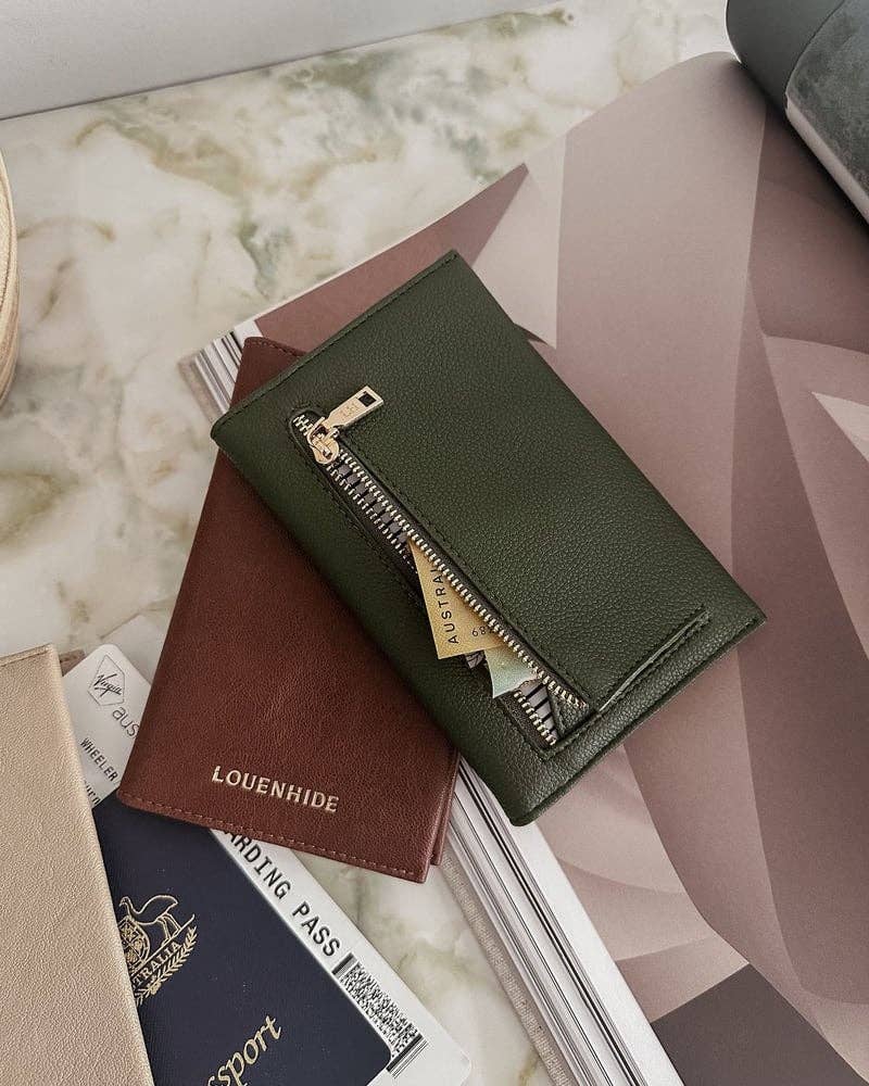 Louenhide - Venice Passport Holder - Saddle Cognac