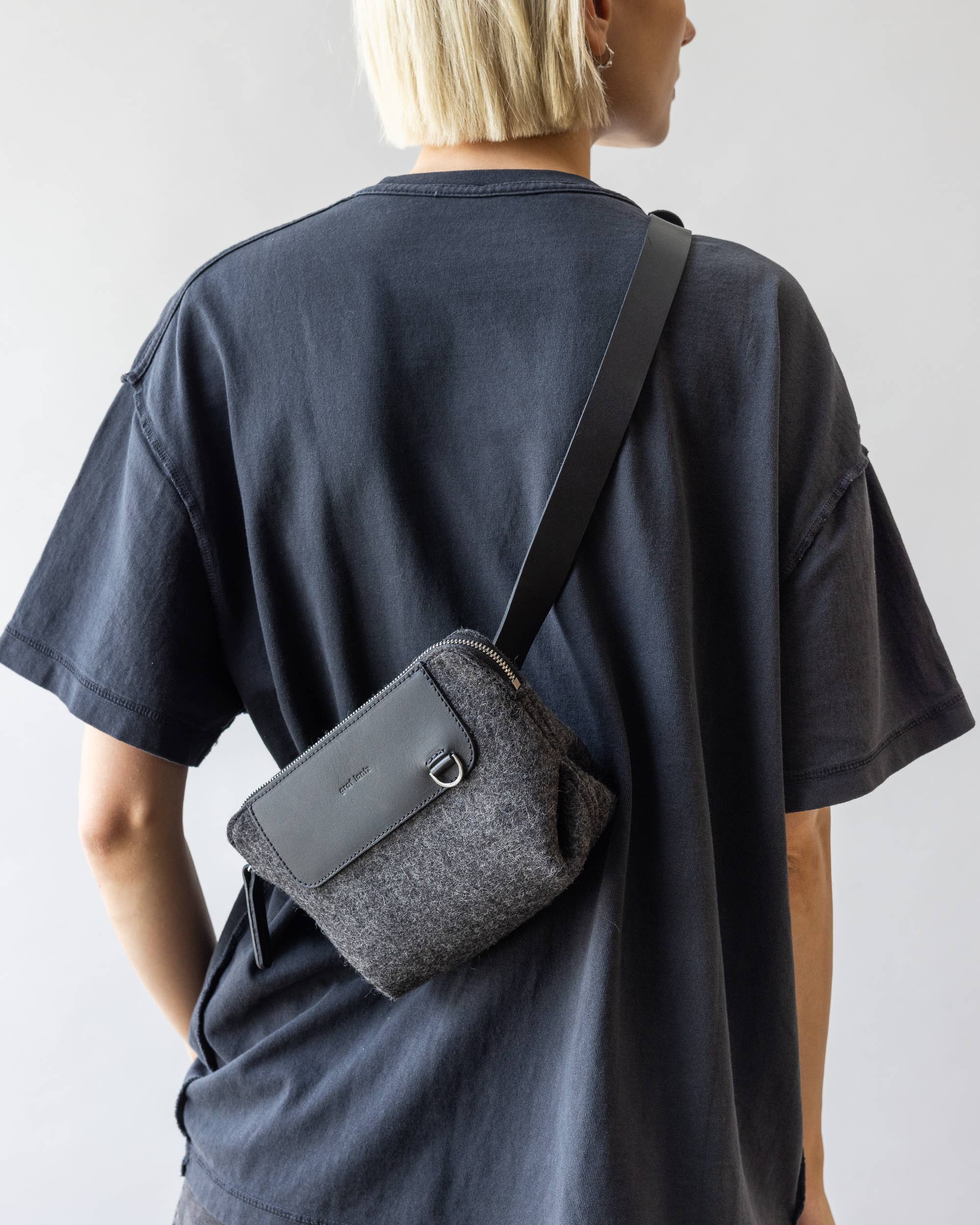 Graf Lantz - Bedford Merino Wool Belt Bag in Charcoal