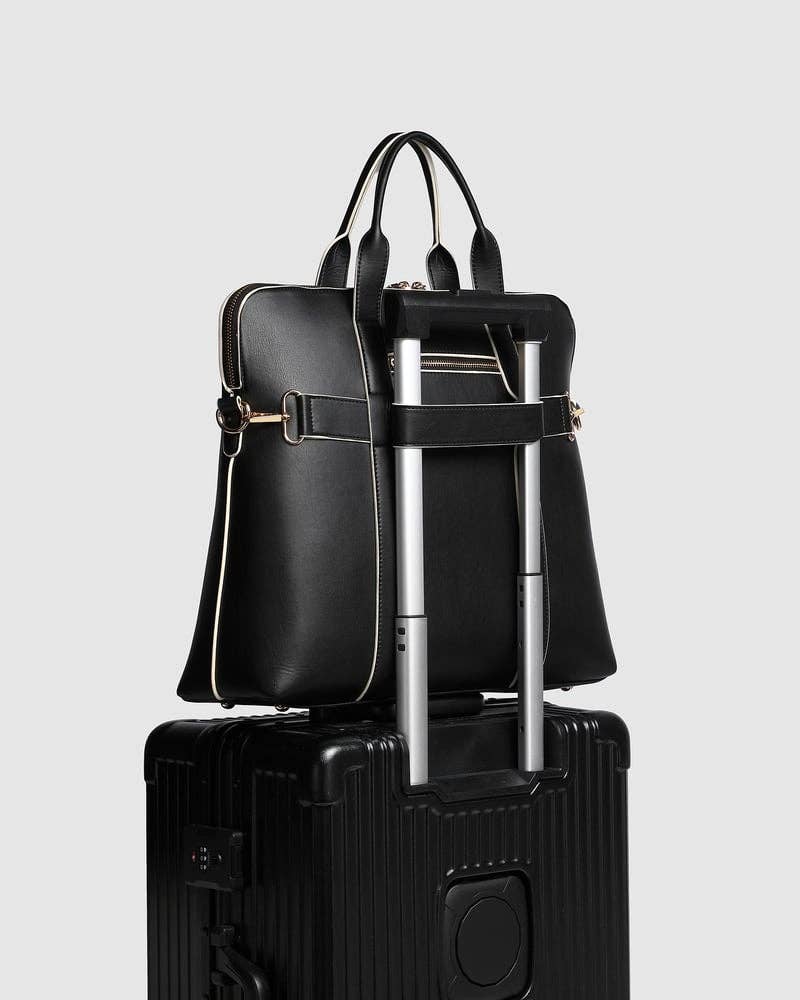 Louenhide - Rhodes Trolley Laptop Bag - Black and White