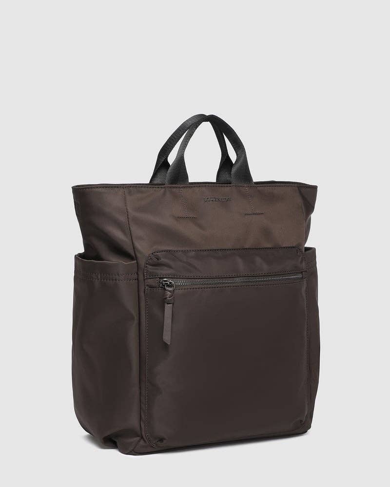 Louenhide - Bronx Convertibletible Backpack - Nylon Chocolate