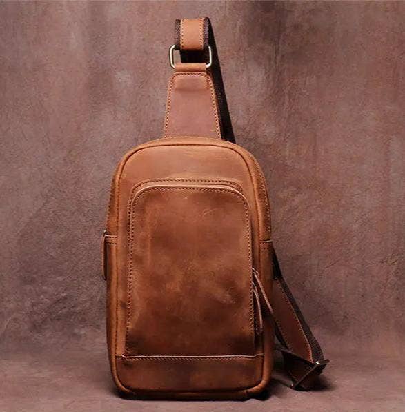 Steel Horse Leather - Erling Leather Sling Bag | Crossbody Leather Pack