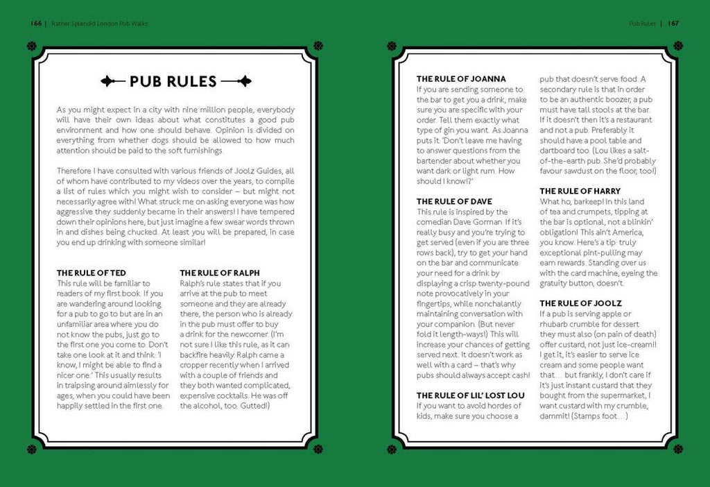 Chronicle Books - Joolz Guides: Rather Splendid London Pub Walks