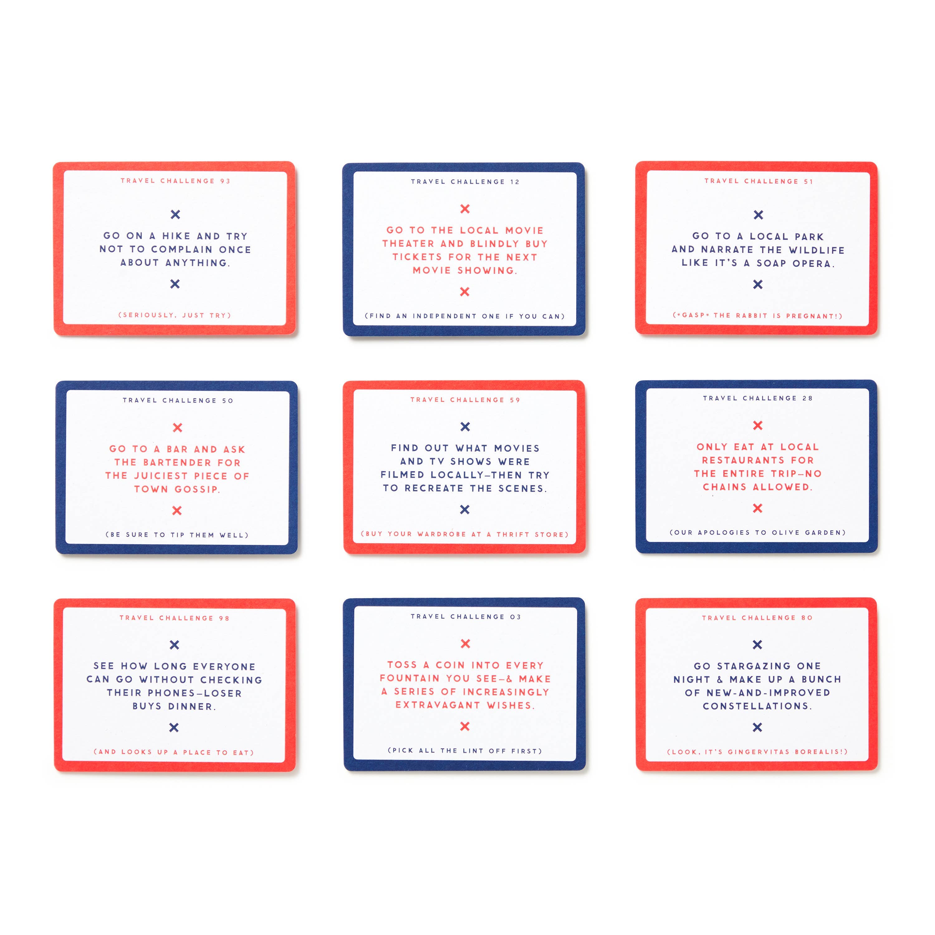 Chronicle Books - Brass Monkey Challenge Accepted Travel Tasks Card Deck