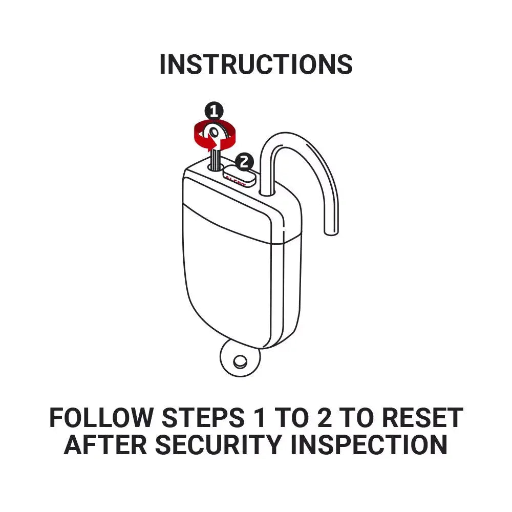 Go Travel TSA Alert Key Padlock Suitcase Lock