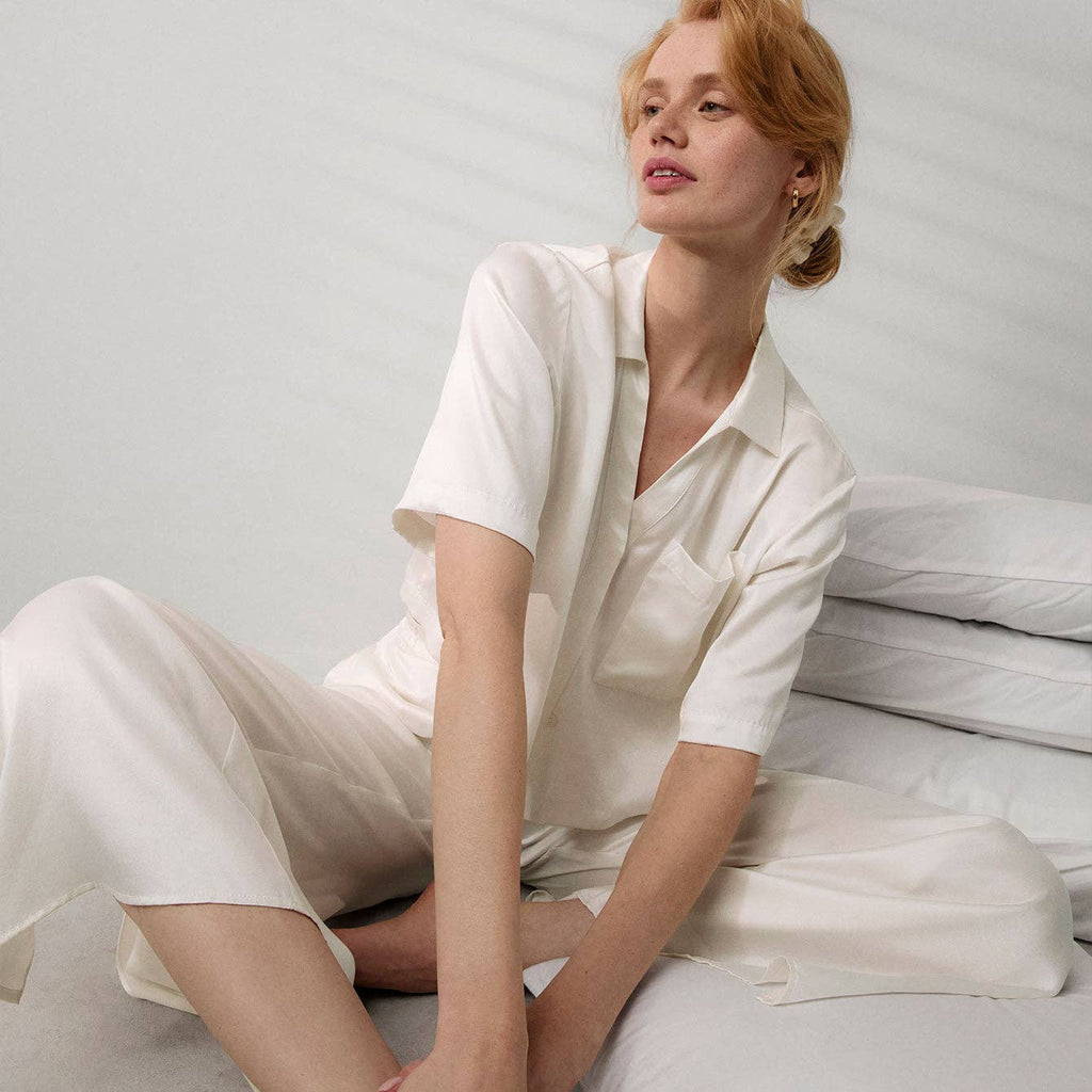 LUNYA - Washable Silk High Rise Pant Set