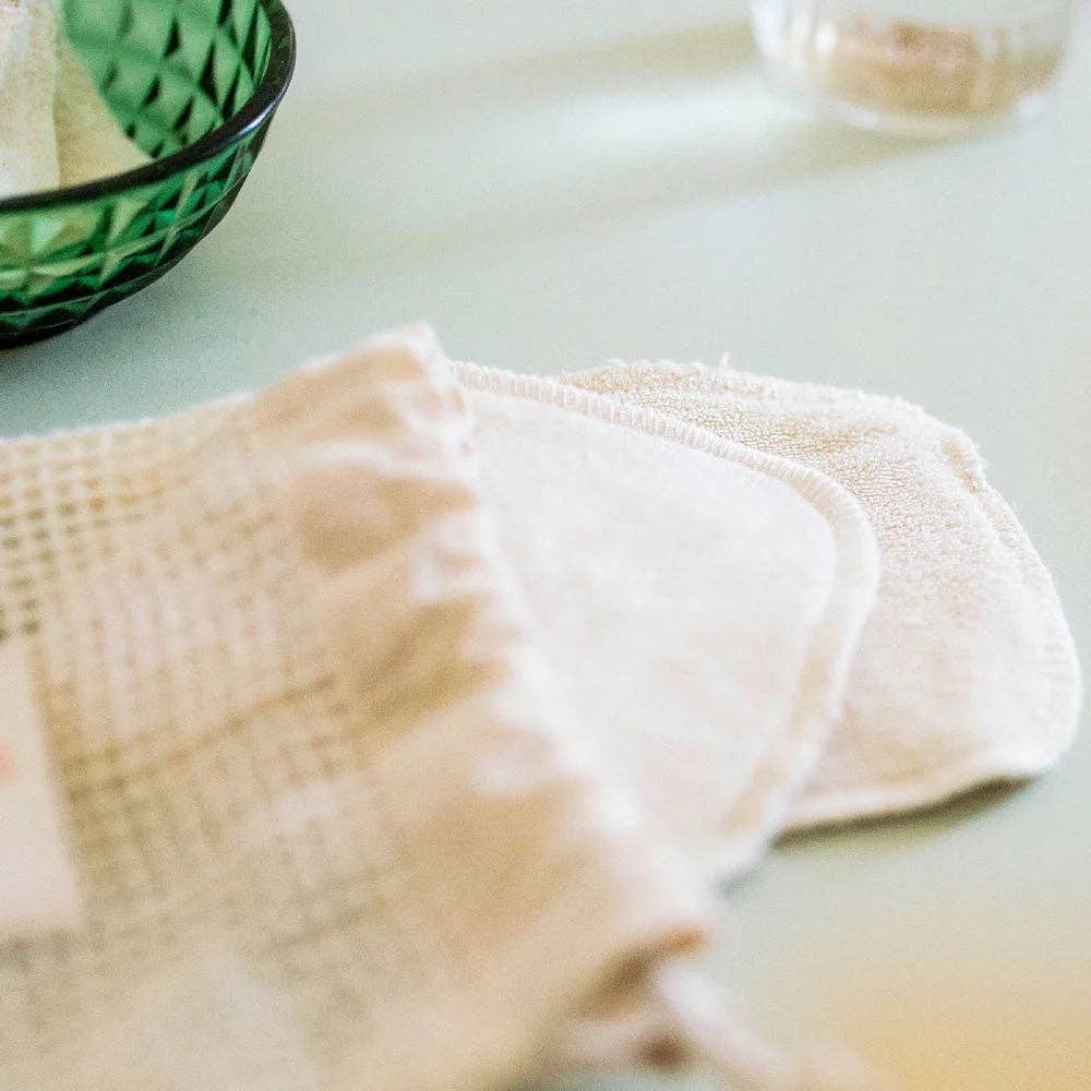 Bachca - Reusable Cotton Pads with Mesh Wash Bag