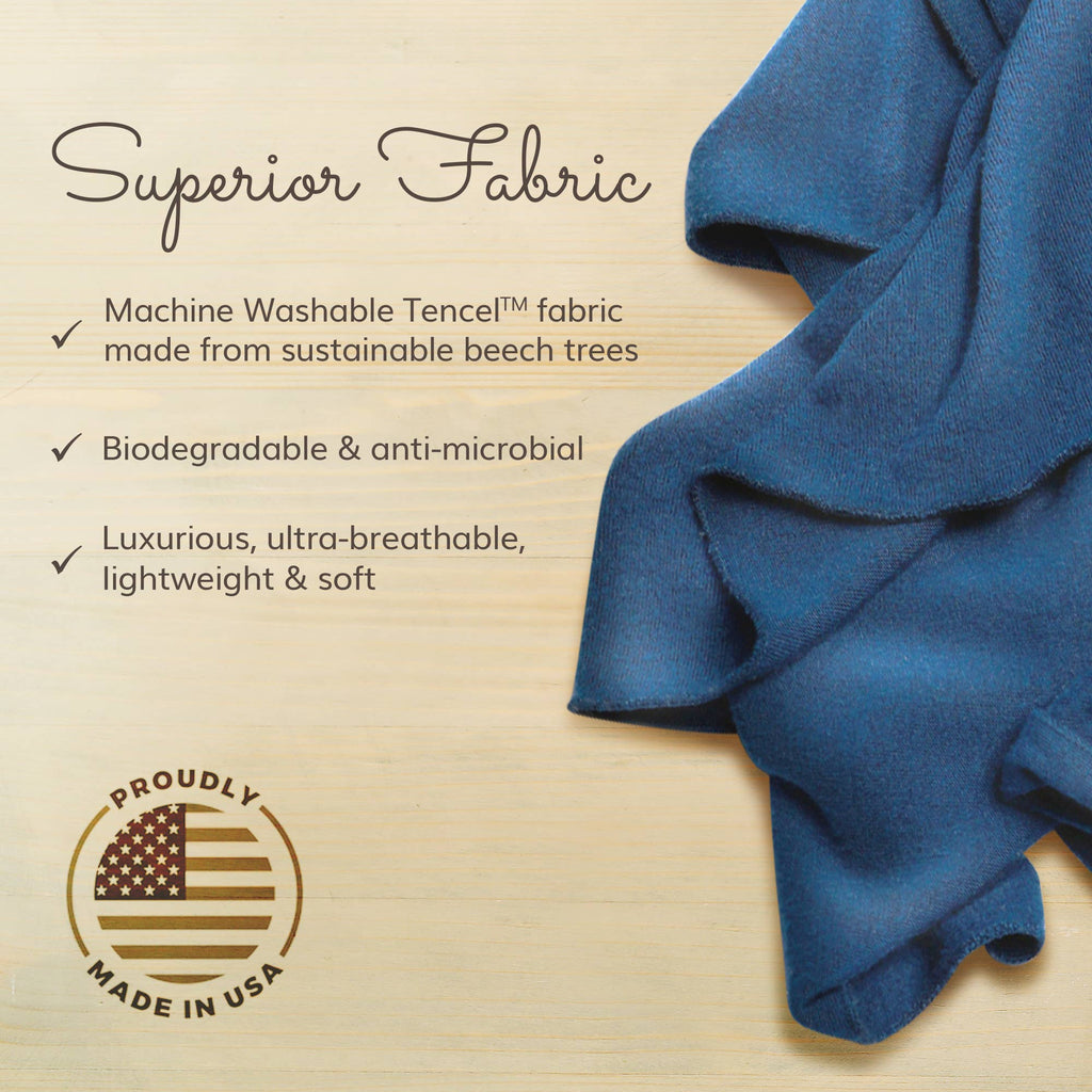 HappyLuxe - The Wayfarer Travel Wrap in Eco-Cashmere - Navy Blue