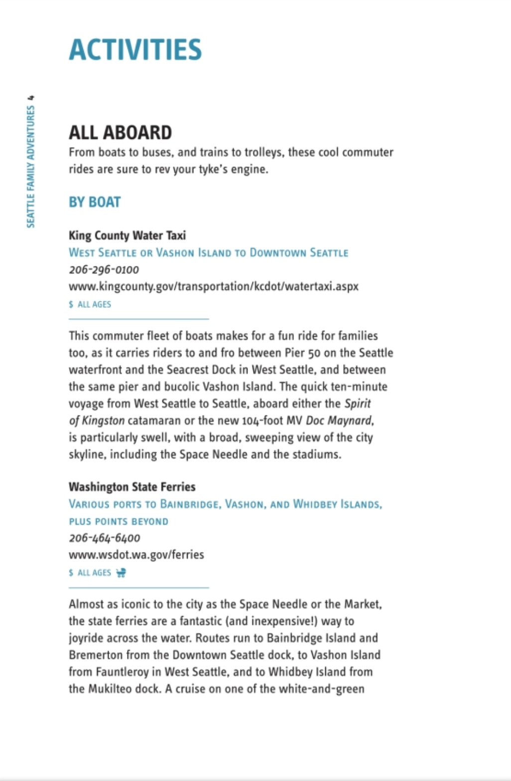 Blue Star Press - Seattle Family Adventures: Day Trips & Getaways for Families