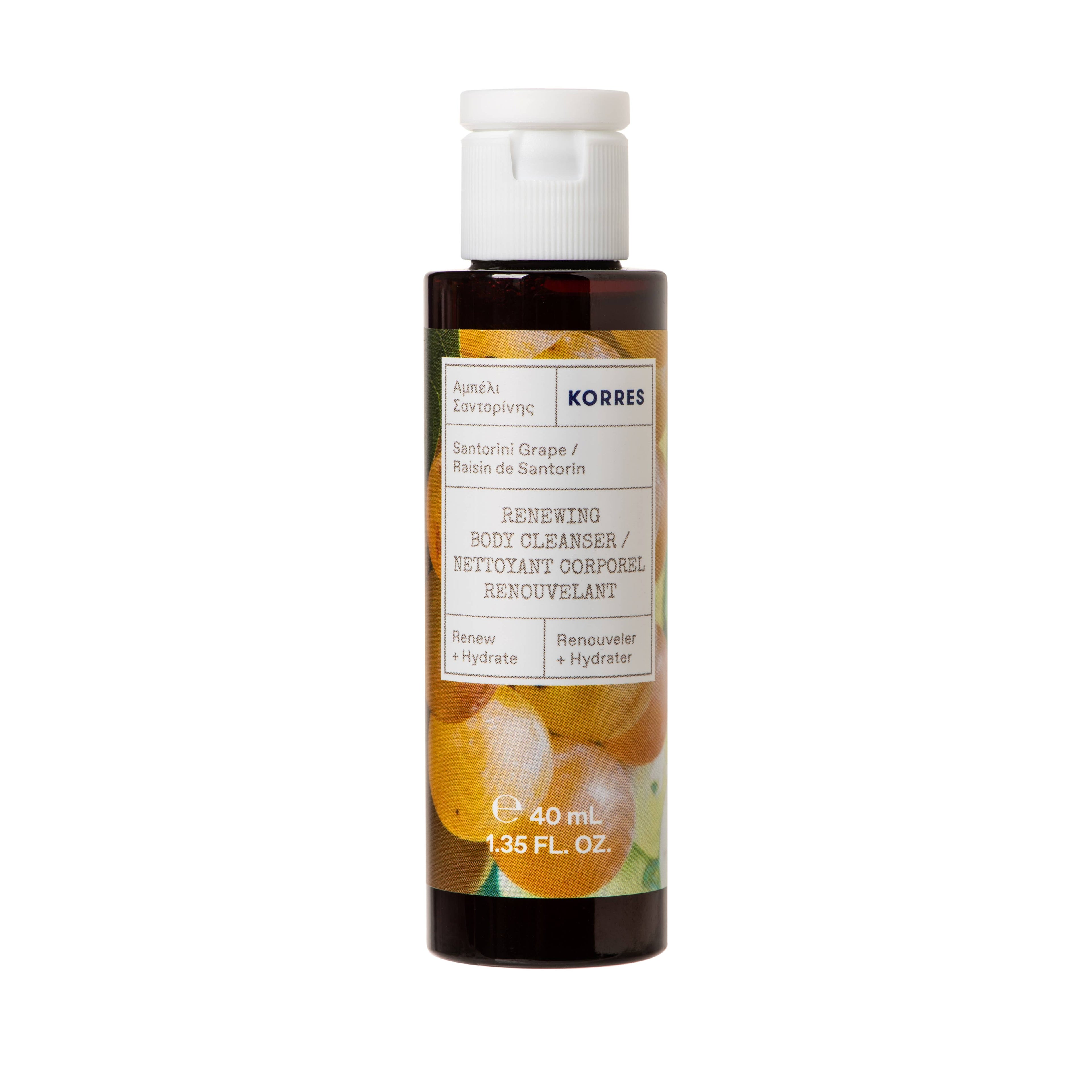 KORRES - Mini Renewing Body Cleanser Santorini Grape 40ML