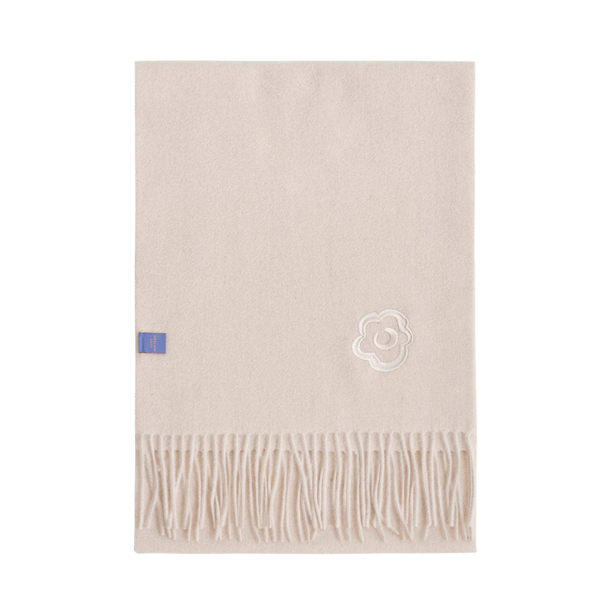 Lost Pattern NYC - "Lost in Warmth" Classic Cashmere Scarf - Cream
