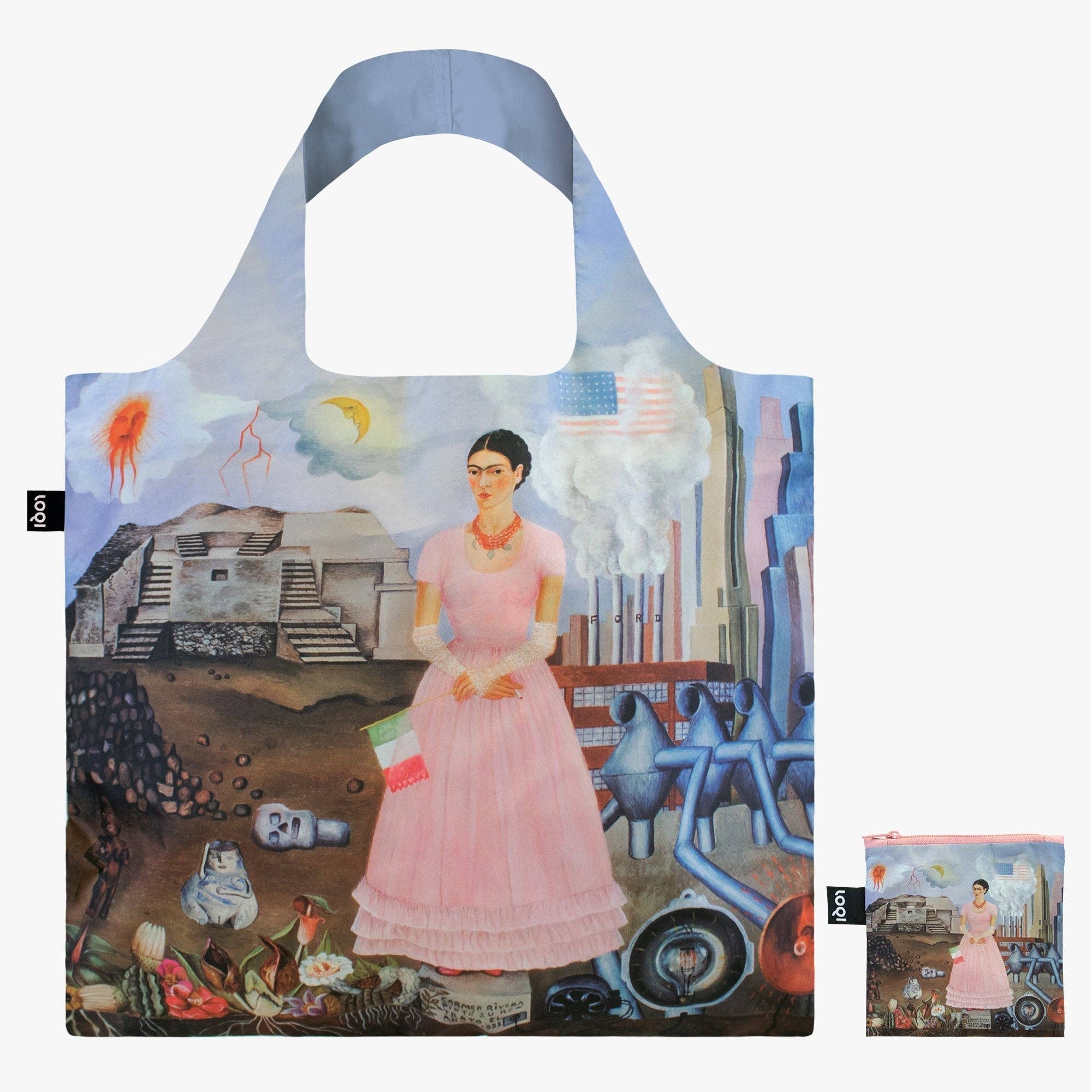 LOQI LLC - LOQI Self Portrait on the Borderline Recycled Bag
