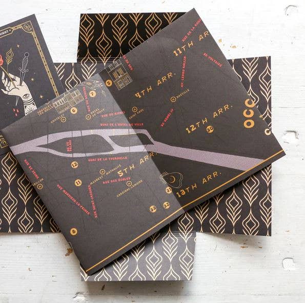 Herb Lester Associates - Occult Paris: City of Night - Art Map & Cultural Guide