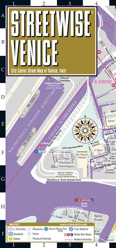 Simon & Schuster - Streetwise Venice Map by Michelin