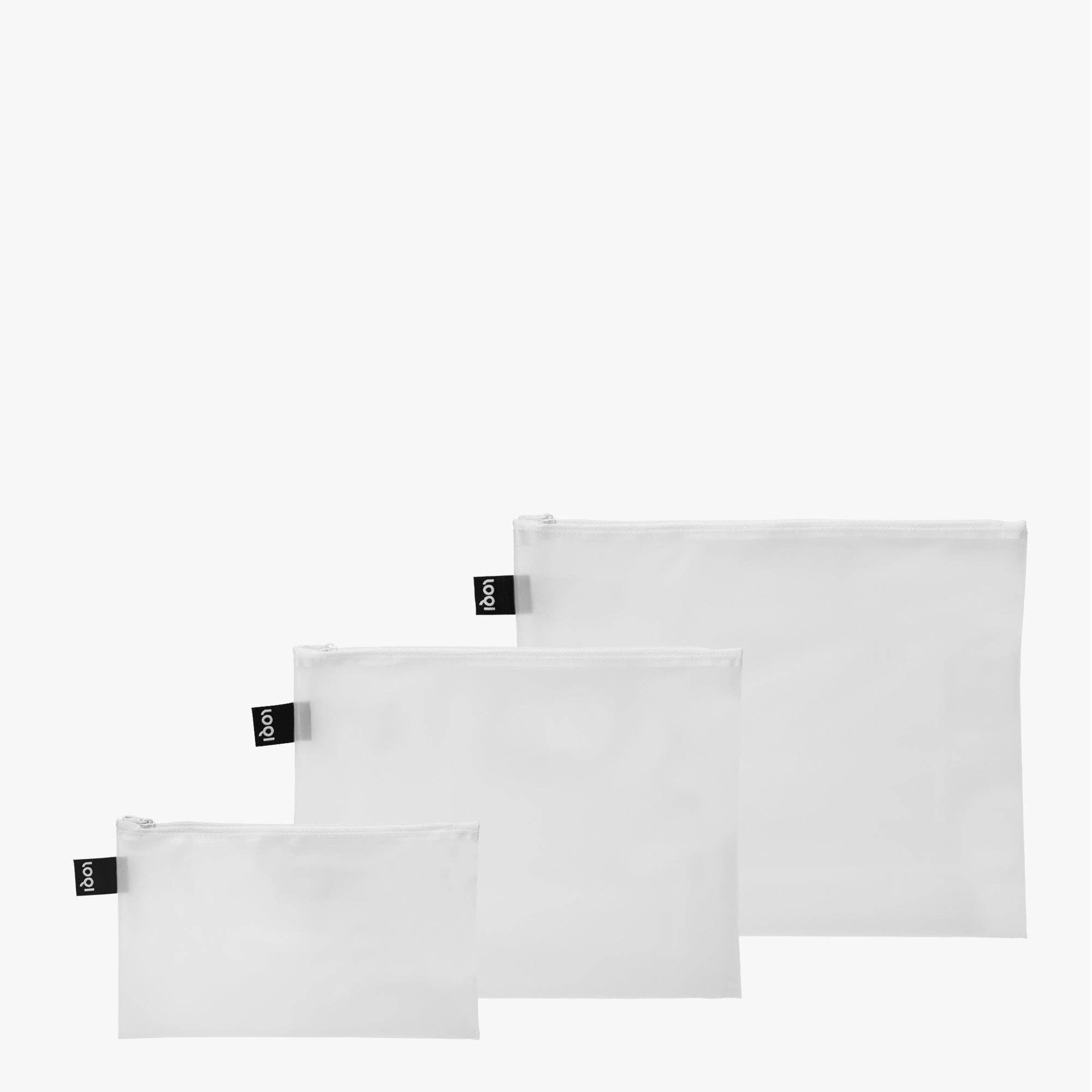 LOQI LLC - TRANSPARENT Milky Zip Pockets