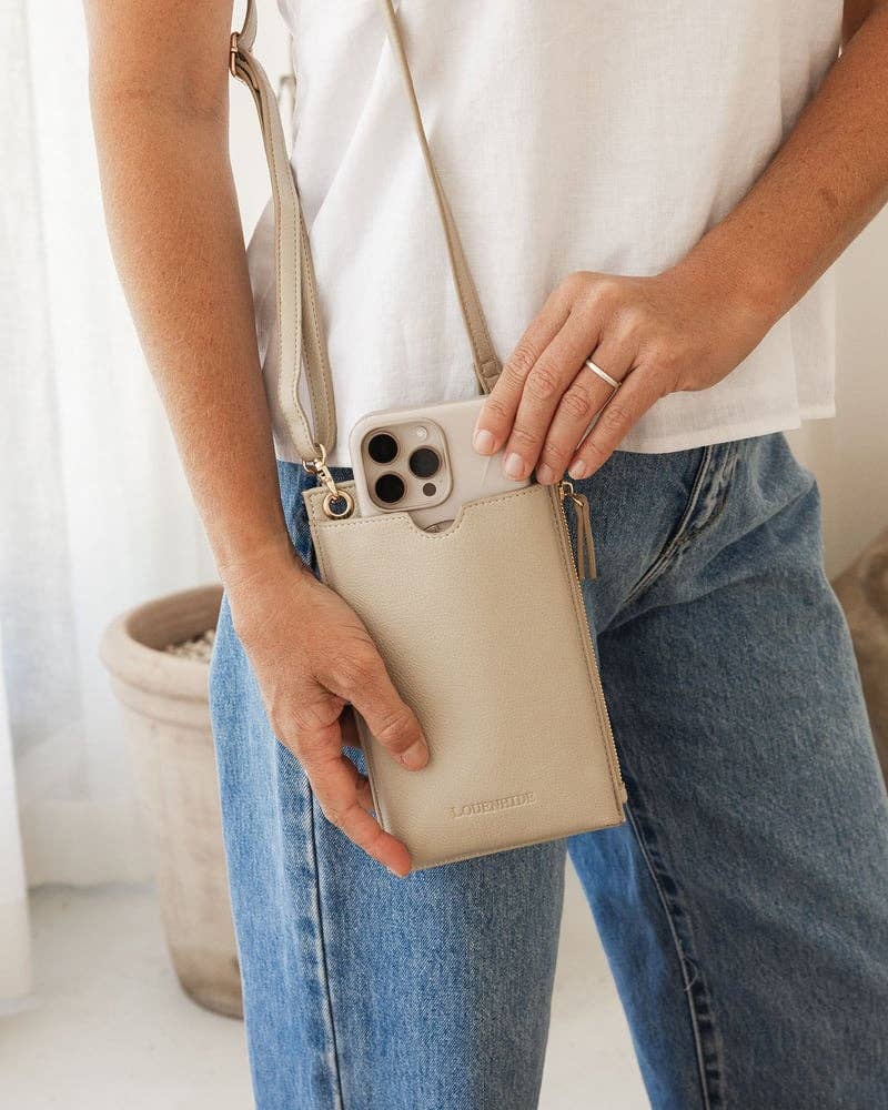 Louenhide - Suki RFID Phone Bag - Almond