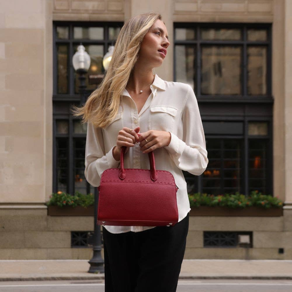 Melie Bianco - Marlo Bone Recycled Vegan Leather Crossbody Bag
