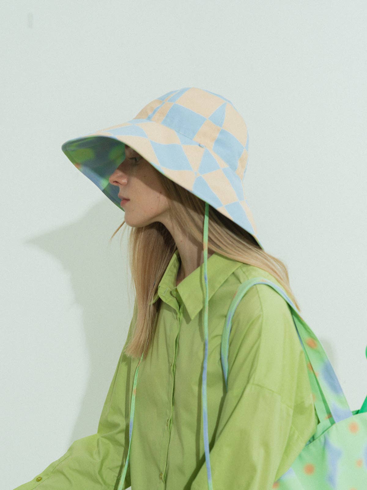 Lost Pattern NYC - "Day Dream" Reversible Sun Hat - Blue