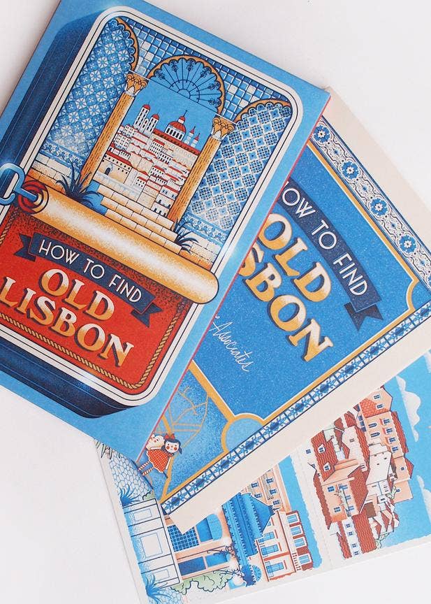 Herb Lester Associates - How To Find Old Lisbon - Art Map & Cultural Guide