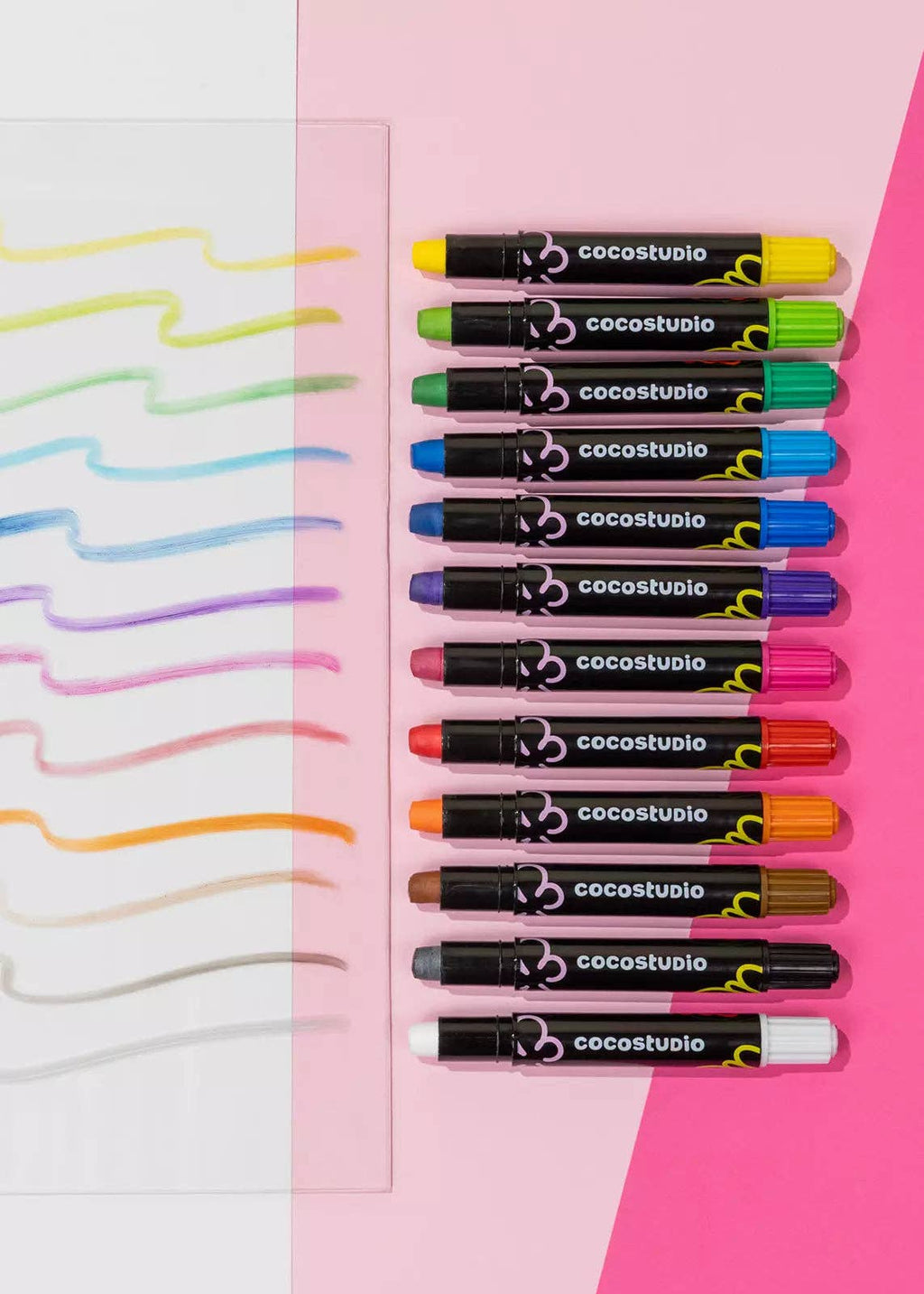 Coco Village - Erasable Silky Window Crayons - 12 colors