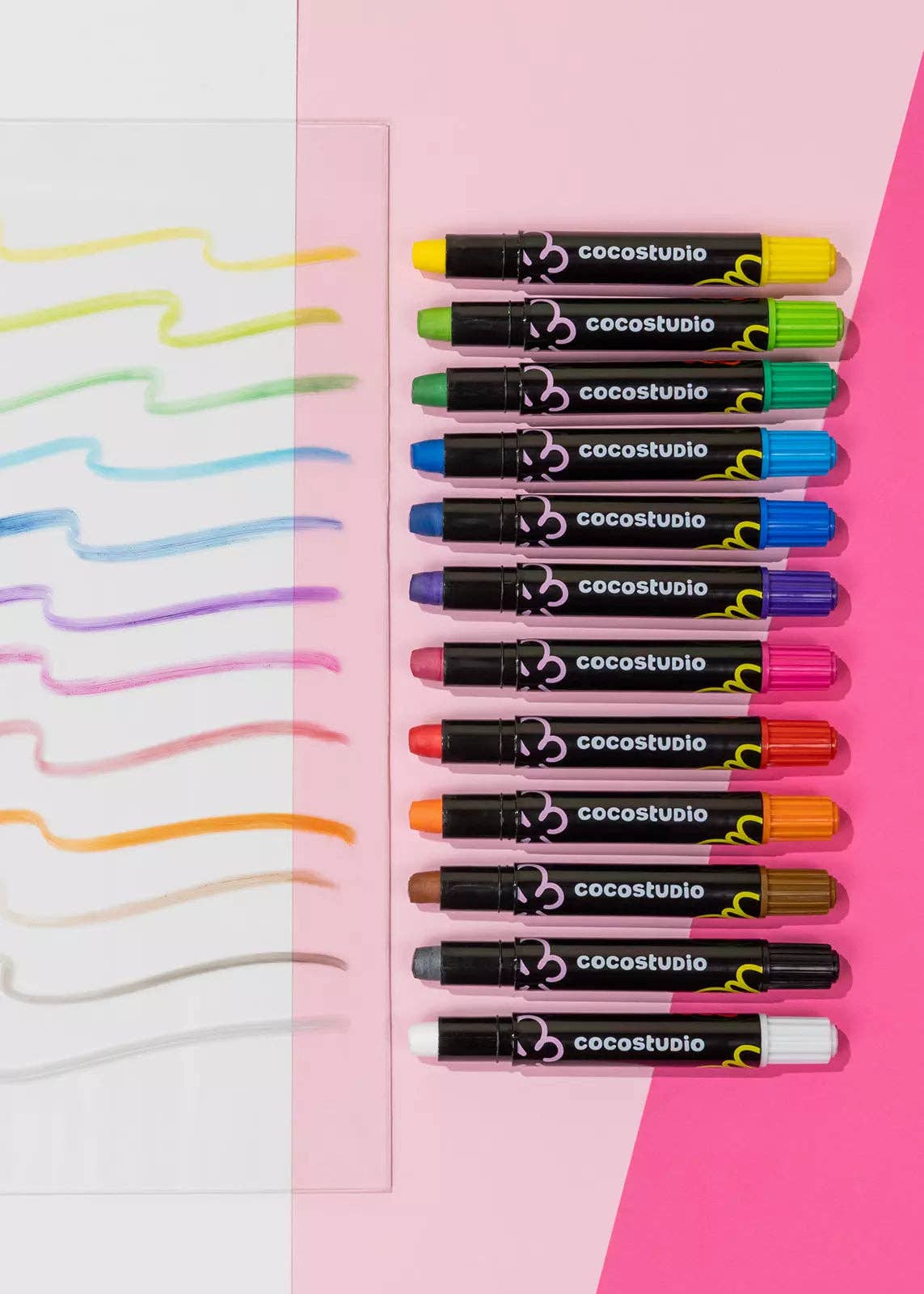 Coco Village - Erasable Silky Window Crayons - 12 colors
