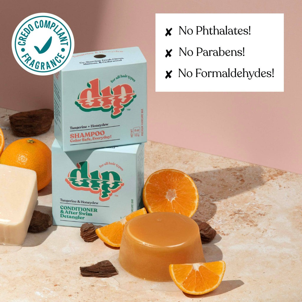 Dip - Dip Conditioner Bar & After Swim Detangler - Tangerine & Honeydew