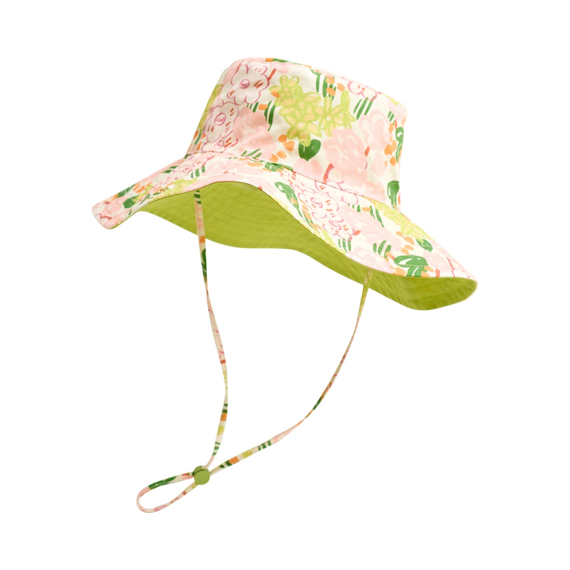 Lost Pattern NYC - "Le Jardin" Reversible Sun Hat - Green