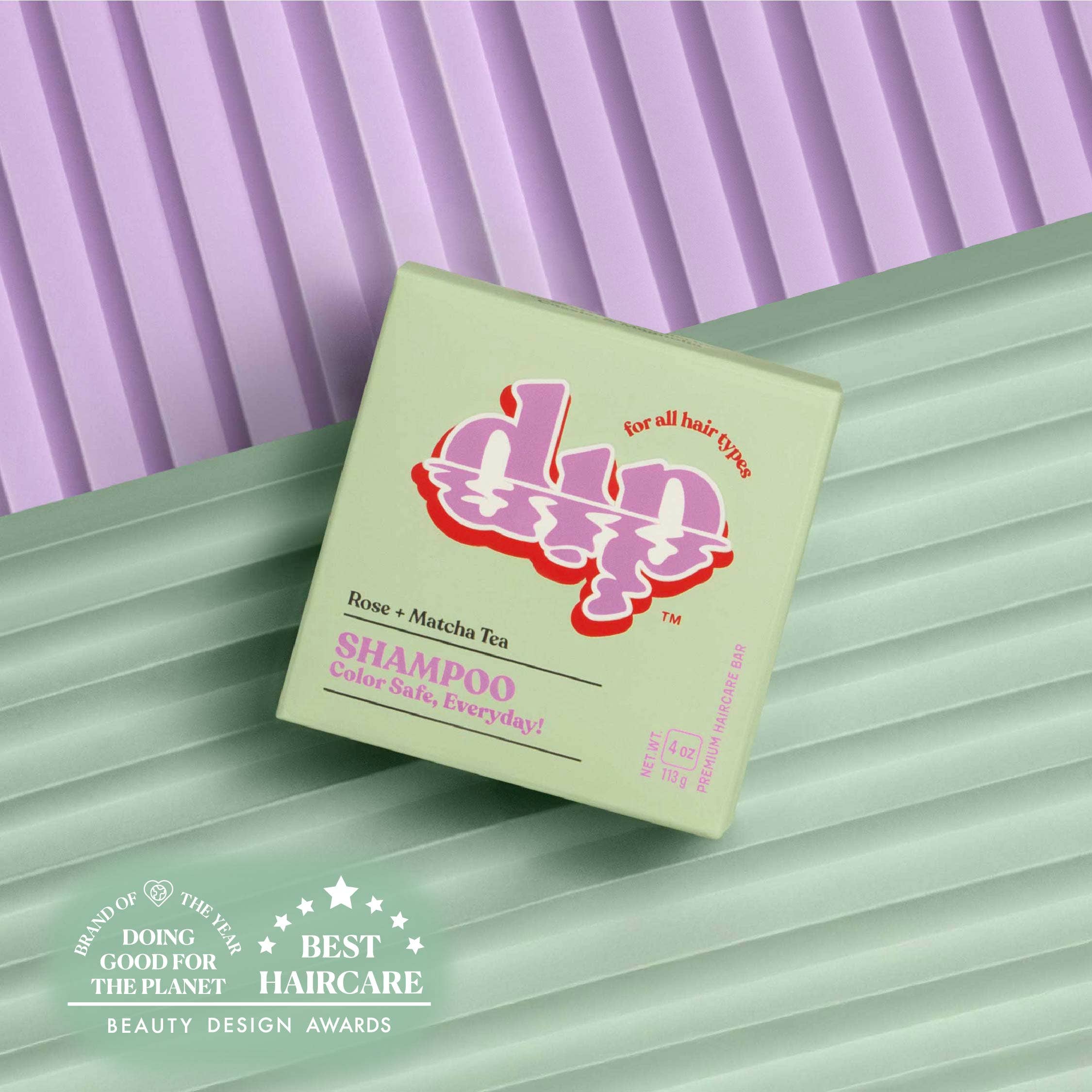 Dip - Dip Shampoo Bar: Color Safe, Everyday - Rose & Matcha Tea