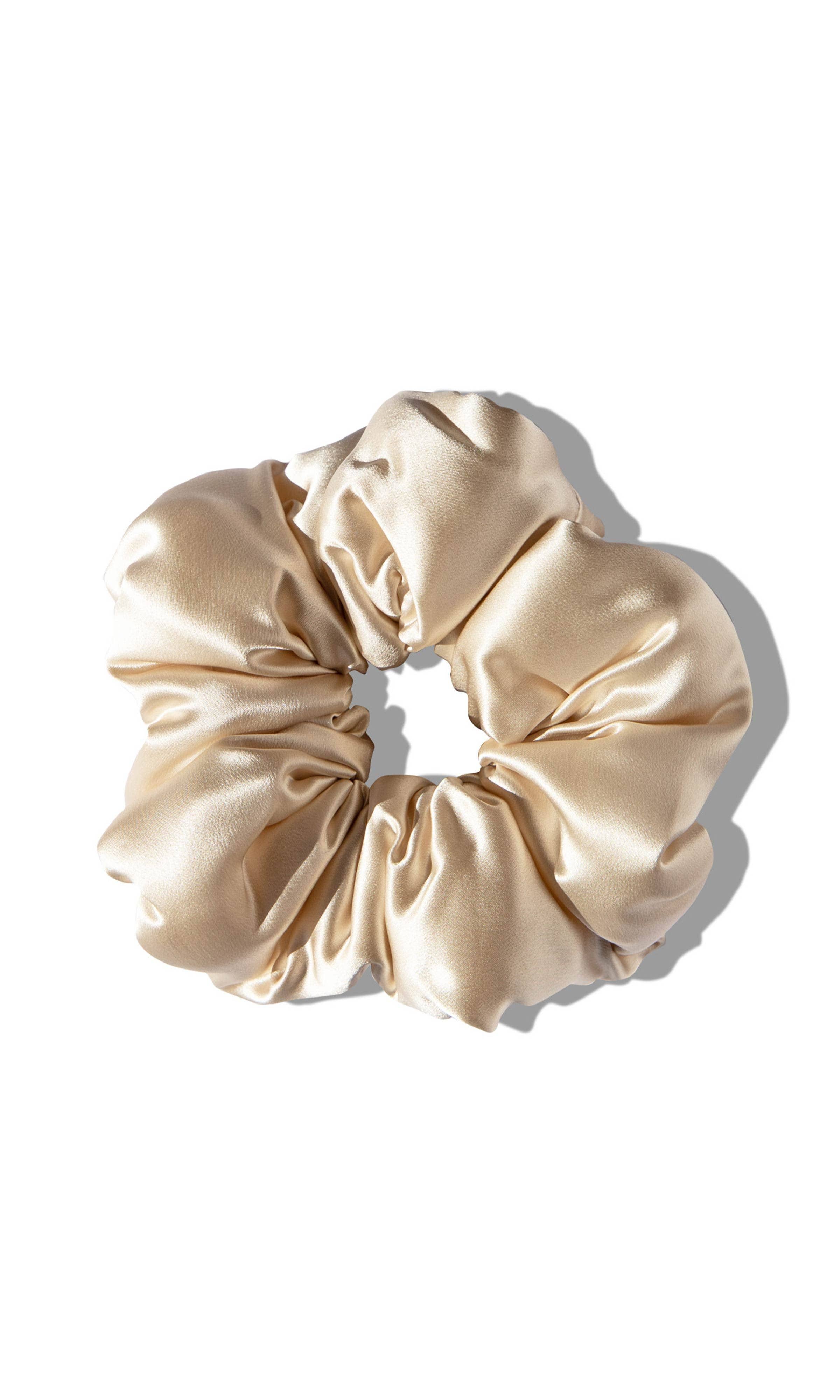 Drowsy Sleep Co. - Dusty Gold Silk Padded Scrunchie