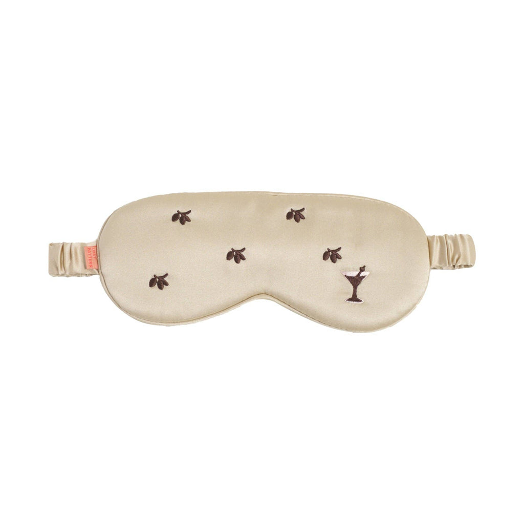 Lost Pattern NYC - "Martini" Silk Sleep Eye Mask - Champagne