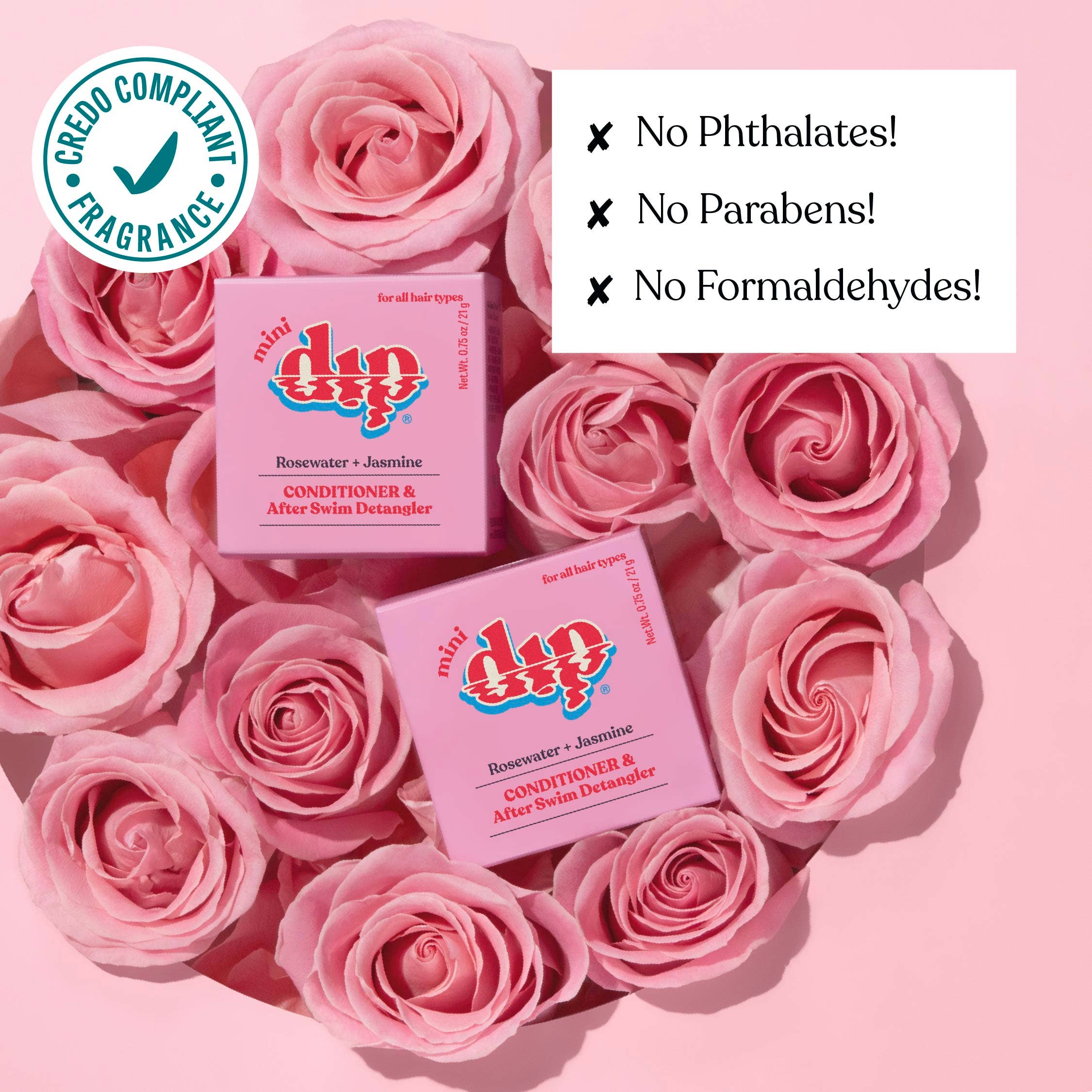 Dip - Mini Dip Conditioner & After Swim Detangler - Rosewater & Jasmine