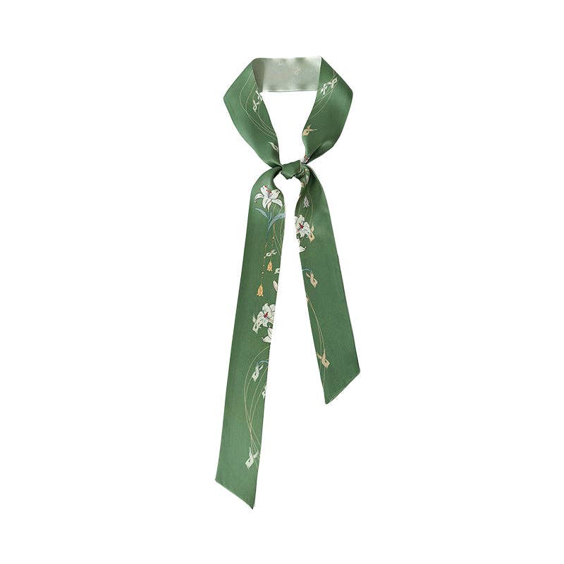 Lost Pattern NYC - "Lily" Silk Skinny Scarf
