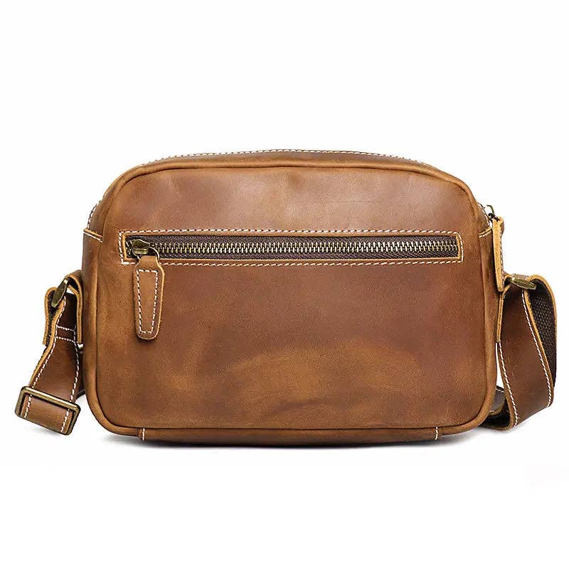 Steel Horse Leather - Soren Vintage Leather Crossbody Bag Sling | Versatile and Durable Leather Bag