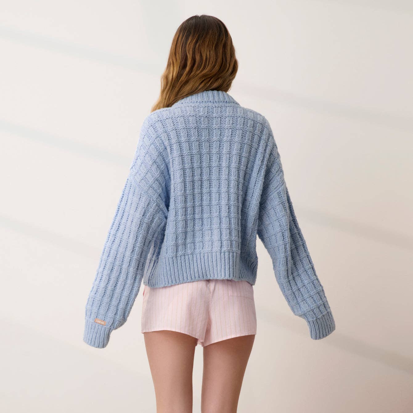 LUNYA - Cloud Cotton Basket Stitch Cardigan