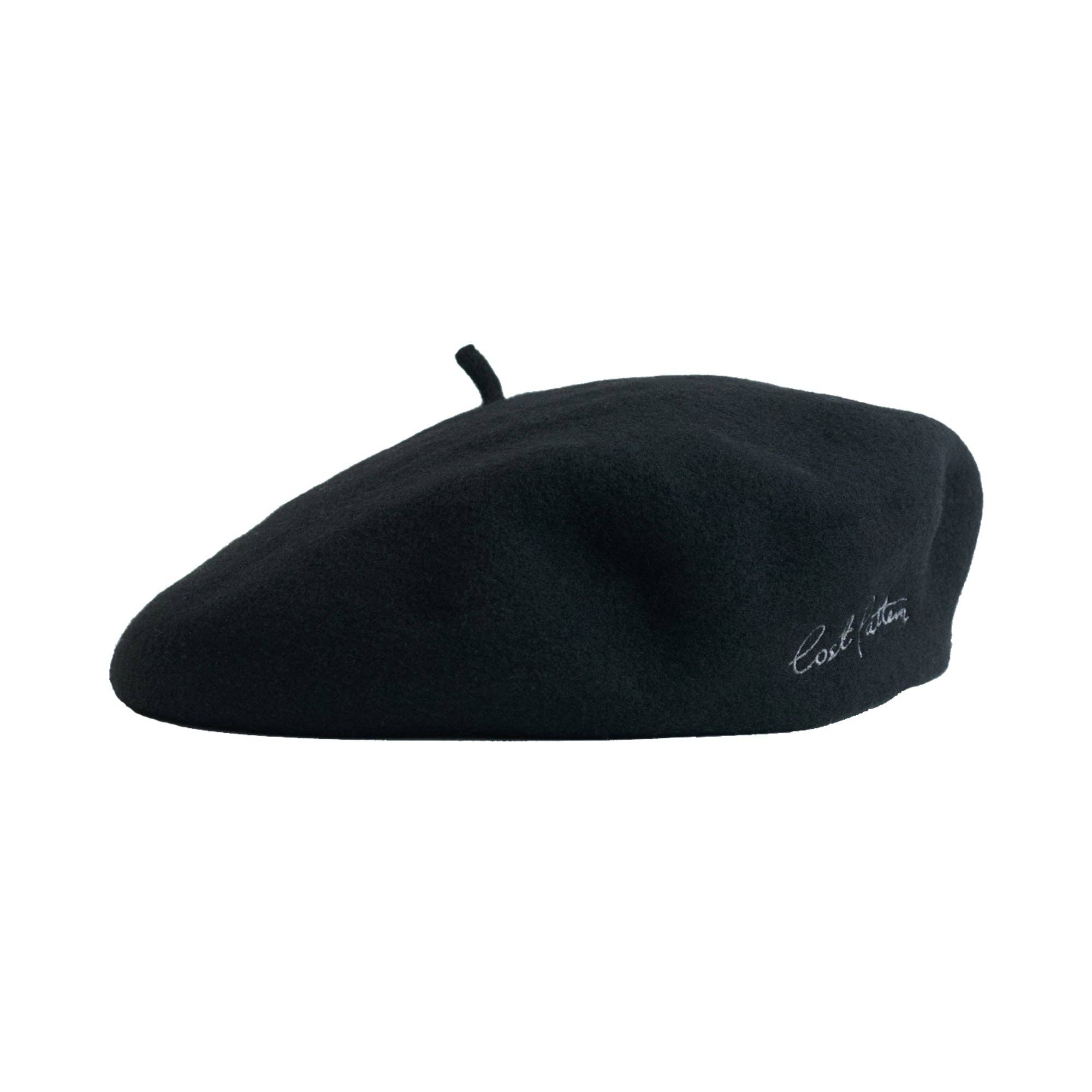 Lost Pattern NYC - "Bon Chic" Wool Beret - Black